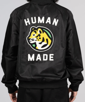 "Dry Alls" Black Stadium Jacket - Embroidered Tiger