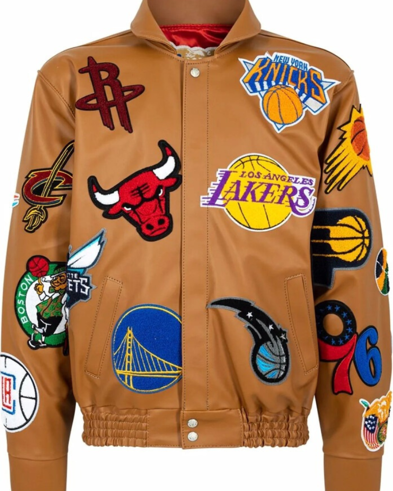 Farfetch Jeff Hamilton NBA Collage faux-leather jacket Farfetch Jeff Hamilton NBA Collage faux-leather jacket