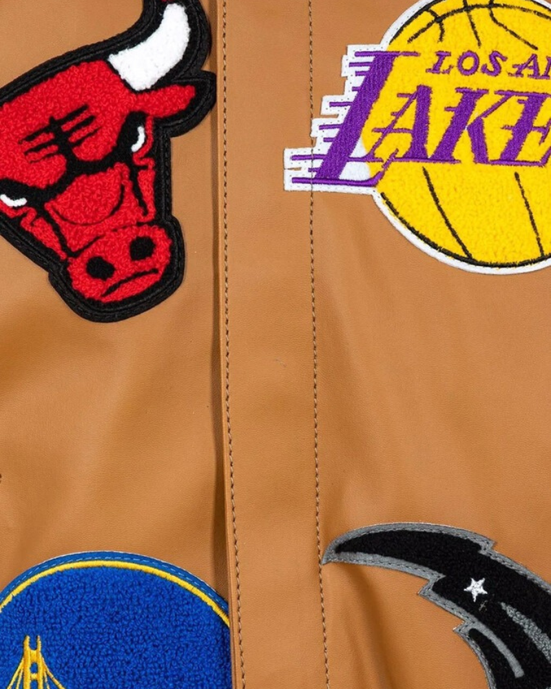 Farfetch Jeff Hamilton NBA Collage faux-leather jacket Farfetch Jeff Hamilton NBA Collage faux-leather jacket