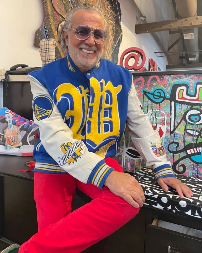 Golden State Warriors 7Th Championship Wool & Leather Jacket Golden State Warriors 7Th Championship Wool & Leather Jacket