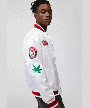 Mitchell & Ness NCAA Ohio State University Varsity Jacket