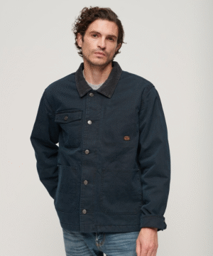 Superdry Mens Workwear Ranch Black Jacket