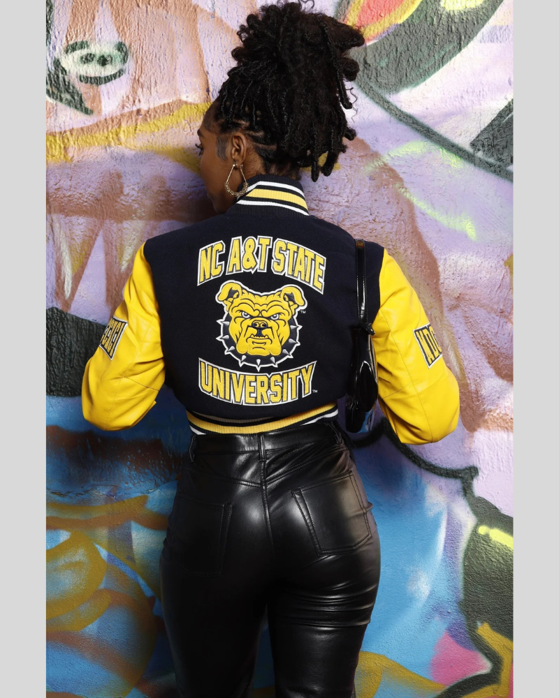 (Women) North Carolina A&T State University Varsity Jacket (Women) North Carolina A&T State University Varsity Jacket
