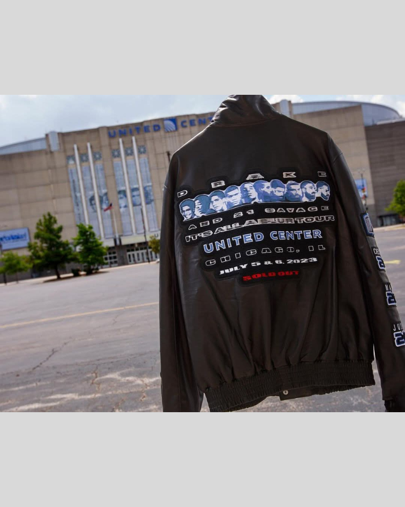 Drake 21 Savage United Center - It'S All A Blur Tour Jacket (1)
