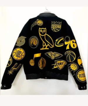 OVO NBA Jeff Hamilton Team Icons Wool Jacket