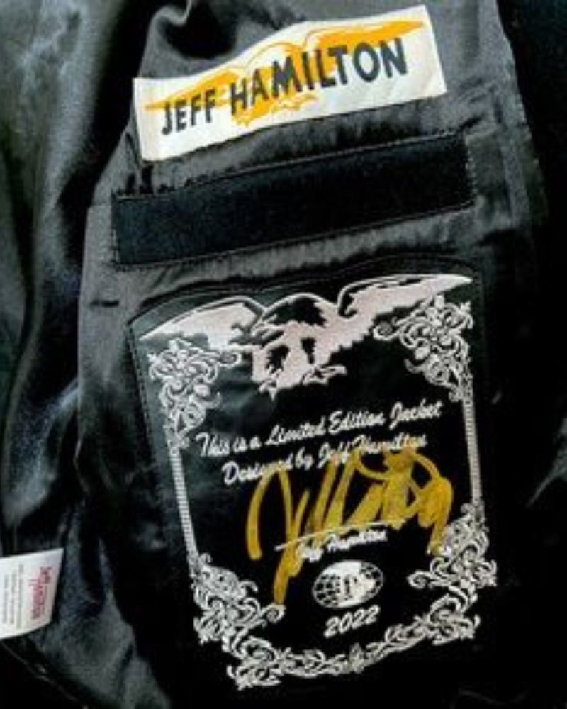 OVO NBA Jeff Hamilton Team Icons Wool Jacket OVO NBA Jeff Hamilton Team Icons Wool Jacket