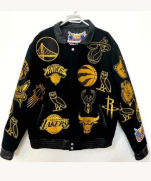OVO NBA Jeff Hamilton Team Icons Wool Jacket