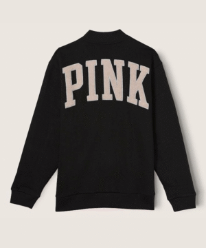Victoria's Secret PINK Black Varsity Jacket
