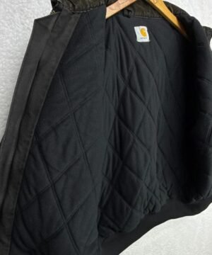 Carhartt J77 BLK Santa Fe Jacket Black Aztec Print Lining