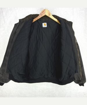 Carhartt J77 BLK Santa Fe Jacket Black Aztec Print Lining