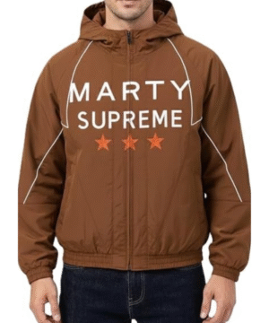 Unisex Cotton Twill Timothee Mart Suprem Hooded Jacket - Trendy Outdoor Bomber Jackets with Hood