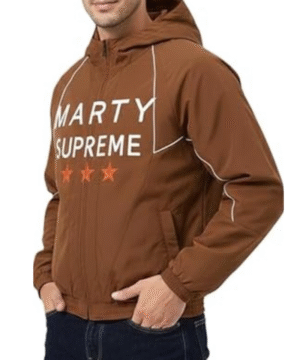 Unisex Cotton Twill Timothee Mart Suprem Hooded Jacket - Trendy Outdoor Bomber Jackets with Hood